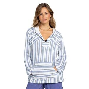 NWT ROXY Wild and Free poncho style hoodie relaxed fit women's size small